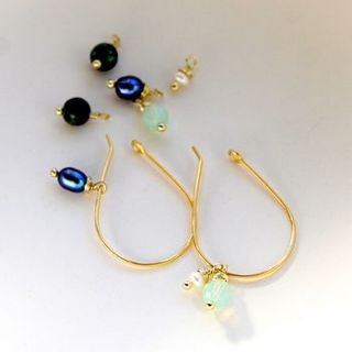 peacock hoop earring collection by myhartbeading