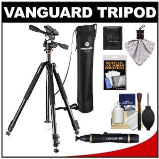 Vanguard Alta+ 263AP Aluminum Alloy Tripod with PH 32 Panhead & Case with Cleaning Accessory Kit  Camera & Photo