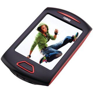 NAXA NMV179RD 4GB 2.8" Touchscreen Portable Media Player (Red)   Players & Accessories