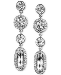 kate spade new york Silver Tone Crystal Triple Drop Earrings   Fashion Jewelry   Jewelry & Watches