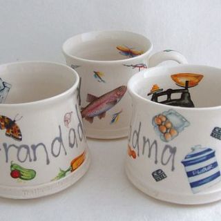 your child's drawing on a mug by the handmade mug company