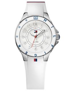 Tommy Hilfiger Watch, Womens Sport White Silicone Strap 39mm 1781310   Watches   Jewelry & Watches