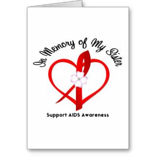 AIDS In Memory of My Sister Card