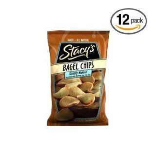 Stacy's Bagel Chips, Simply Naked, 8 Ounce Bags (Pack of 12) ( Value Bulk Multi pack) Health & Personal Care