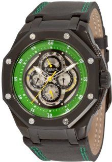 Stuhrling Original Men's 181AXL.335571 Aquadiver Nemo MCX Automatic Skeleton Calendar Green Watch Watches