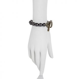 Heidi Daus "Tally Ho" Beaded Crystal Toggle Bracelet