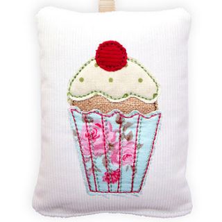 cupcake embroidered lavender birthday gift by jenny arnott cards & gifts