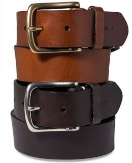 Tommy Hilfiger Striped Tab Leather Belt   Wallets & Accessories   Men
