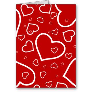 Heart Outlines   Valentine's/Love Card
