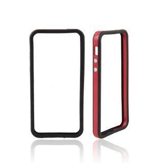 Ebest   Red/Black Smart Phone Bumper Case for Apple iPhone 5 Cell Phones & Accessories