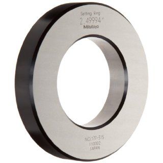 Mitutoyo 177 315 Setting Ring, 2.5" Size, 0.79" Width, 4.41" Outside Diameter, +/ 0.00006" Accuracy Calibration Setting Rings