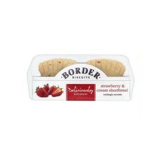 Border Strawberry And Cream Shortbread 175g   Pack of 4  Grocery & Gourmet Food