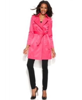 DKNY Ruffle Trim Raincoat   Coats   Women