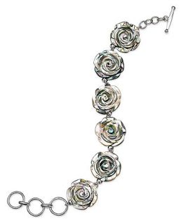 Sterling Silver Bracelet, Abalone Flower Bracelet   Bracelets   Jewelry & Watches