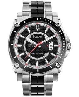 Bulova Mens Precisionist Two Tone Stainless Steel Bracelet Watch 47mm 98B180   Watches   Jewelry & Watches