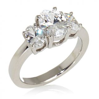2.25ct Absolute™ Oval 3 Stone Ring