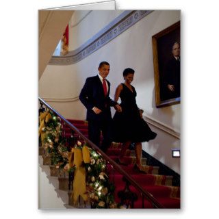 Obama Christmas in The White House Greeting Cards