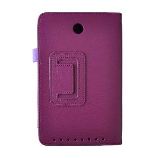 Okeler Purple Stylish Folio Flip PU Leather Case Cover for ASUS MeMO Pad HD 7" ME173X with Free Pen Cell Phones & Accessories