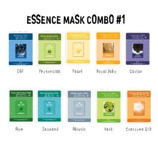 Essence Mask Combo No.1   10 Different Kind Of MJ Mask Sheets Health & Personal Care