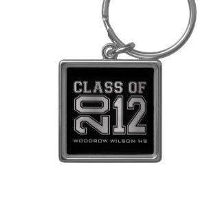 "your name" Class of 2012 Key Chain (silver) Key Chain