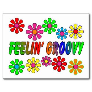 Vintage 1970's "Feelin' Groovy" gifts Post Cards