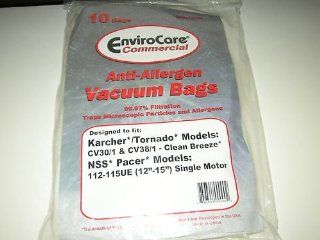 Tornado Karcher NSS Pacer Commercial Vacuum Bags #ECC174MNS   Generic   10 pack   Household Vacuum Parts And Accessories