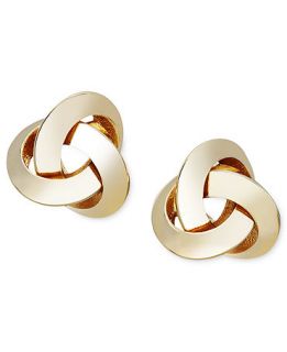 14k Gold Earrings, Knot Stud   Earrings   Jewelry & Watches