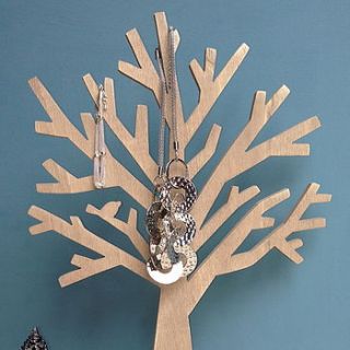 wood blossom tree jewellery holder by not a jewellery box