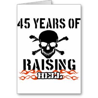45 years of raising hell cards