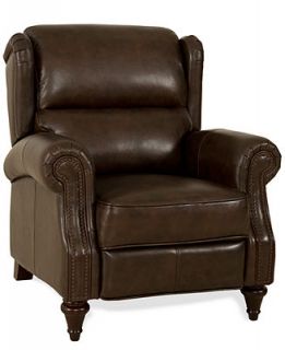 Wyatt Leather Recliner 37W x 43D x 42H   Furniture