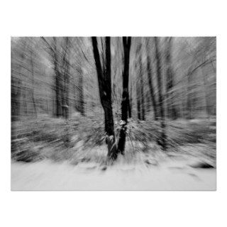 Winter Woods Blur Print