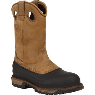 Georgia Muddog 11in. Waterproof Steel-Toe Wellington Boot — Mississippi Brown  Work Boots