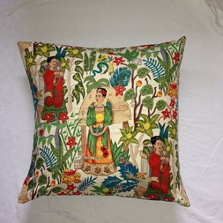 frida kahlo floor cushion by twentysevenpalms