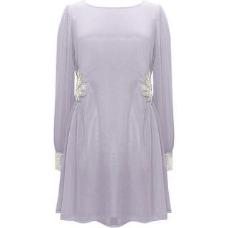 tulisa dress in grey dawn by rise boutique