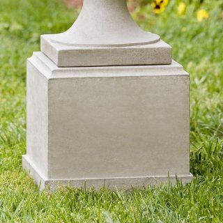 Campania International Classic Short Pedestal For Cast Stone Garden Statue   PD 169 AL  Yard Art  Patio, Lawn & Garden