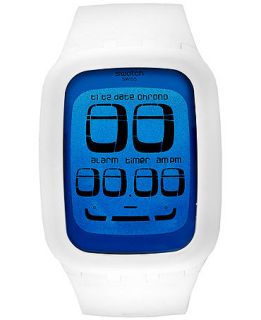 Swatch Watch, Unisex Swiss Digital Polar Wind White Silicone Strap 39mm SURW103   Watches   Jewelry & Watches