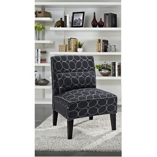 Cambria Circular Pattern Upholstered Slipper Chair Chairs