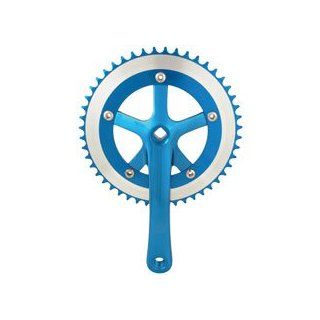 CRANKSET TRACK ACTION PRO 170MM 48T BLUE  Bike Cranksets And Accessories  Sports & Outdoors