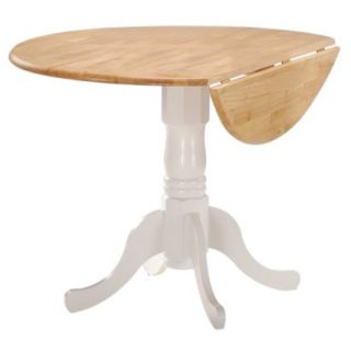 Round Drop Leaf Pedestal Table