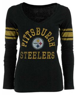 47 Brand Womens Pittsburgh Steelers Homerun Long Sleeve T Shirt   Sports Fan Shop By Lids   Men