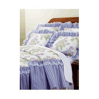 Iris Garden Quilt Top Bedspread Collection   Standard Sham  