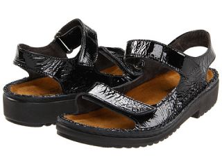 Naot Footwear Karenna Black Crinkle Patent Leather