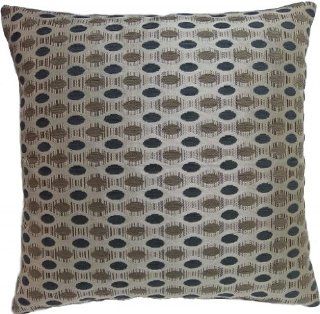 Zoreye Decorative Throw Pillow (168BLUBEI_1818) 18x18 Standard Square Pillow Blue, Beige   Beige Blue Toss Pillows