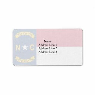 North Carolina, United States Custom Address Labels