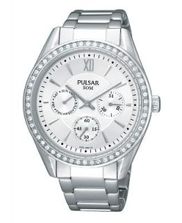 Pulsar Watch, Womens Chronograph Stainless Steel Bracelet PP6009   Watches   Jewelry & Watches