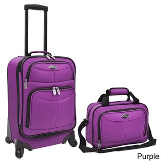 U.S. Traveler 2 piece Expandable Carry On Spinner Luggage Set US Traveler Two piece Sets