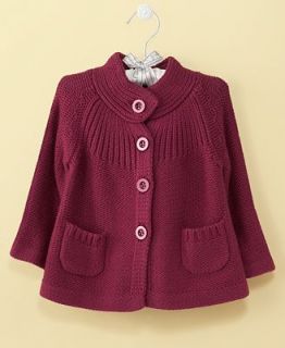 First Impressions Baby Jacket, Baby Girls Button Front Sweater Jacket   Kids