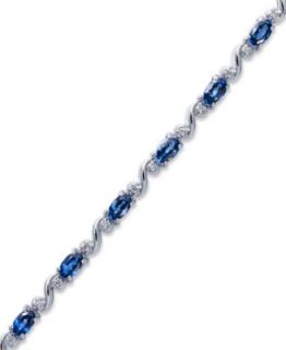 Sterling Silver Bracelet, Tanzanite (5 3/4 ct. t.w.) and Diamond Accent Bracelet   Bracelets   Jewelry & Watches