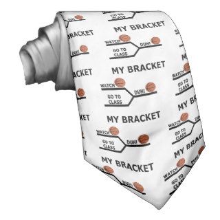 March Madness Basketball Funny Bracket T Shirts Custom Ties
