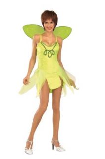 Adult Tinker Bell Costume, Ladies Standard (Up to Dress size 12) Clothing